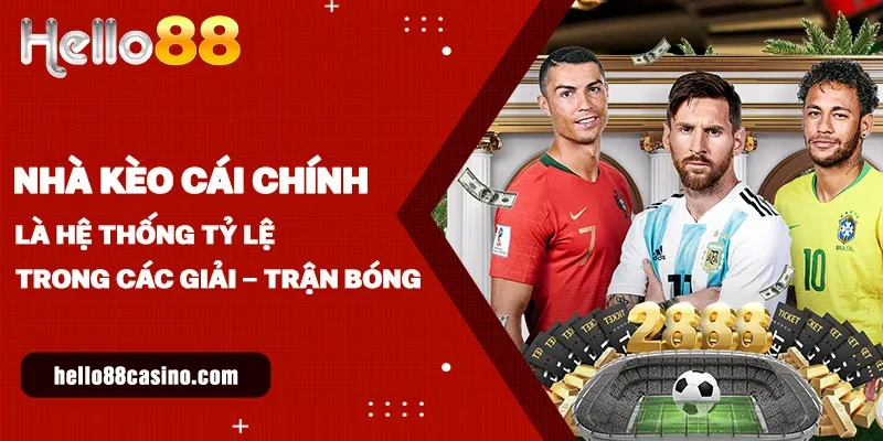 Nhà kèo cái chính là hệ thống tỷ lệ trong các giải - trận bóng