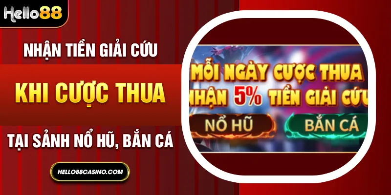 Nhận tiền giải cứu khi cược thua tại sảnh nổ hũ, bắn cá